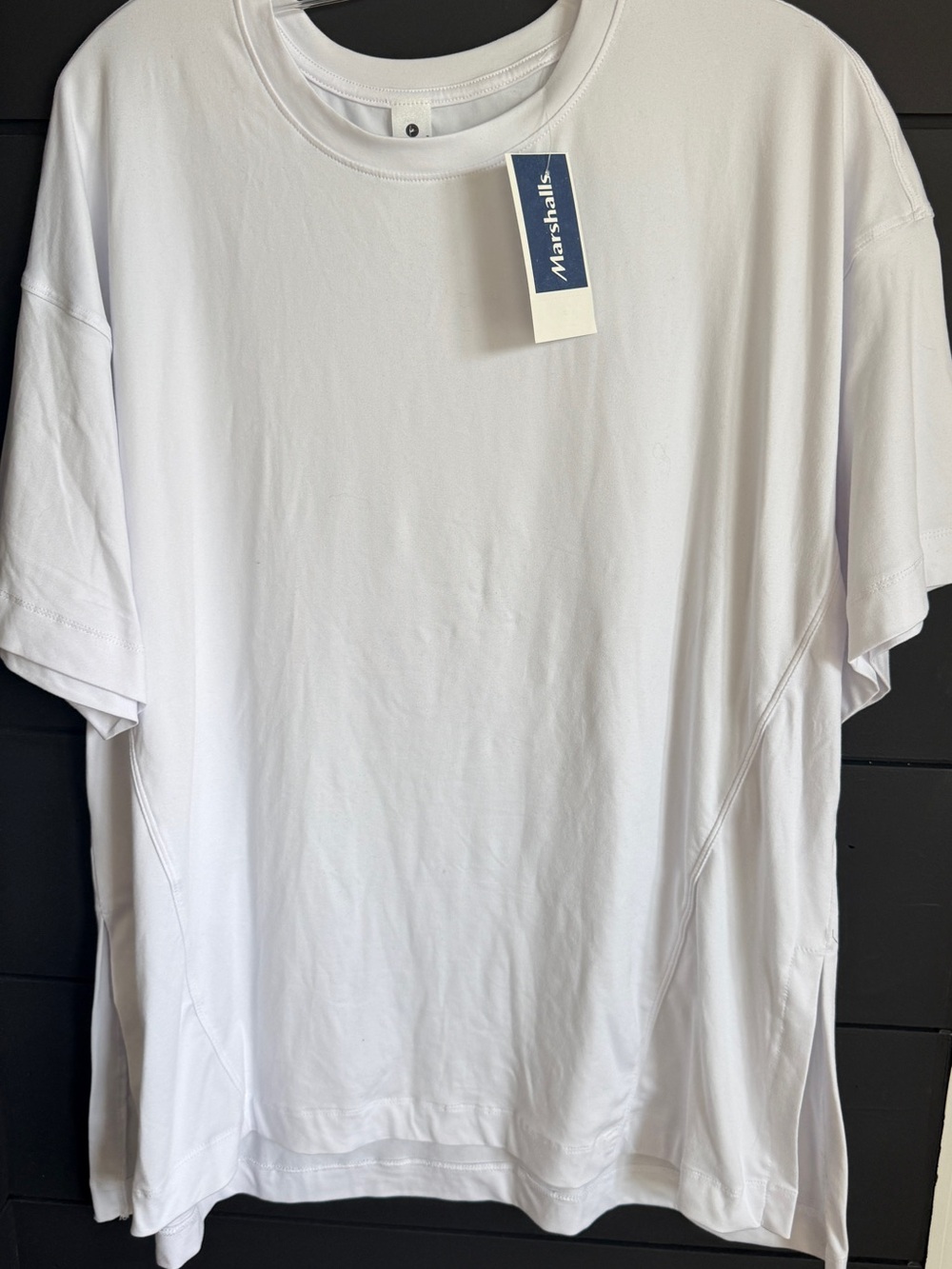 90 Deg Women's White Short-Sleeve Tunic Workout Top